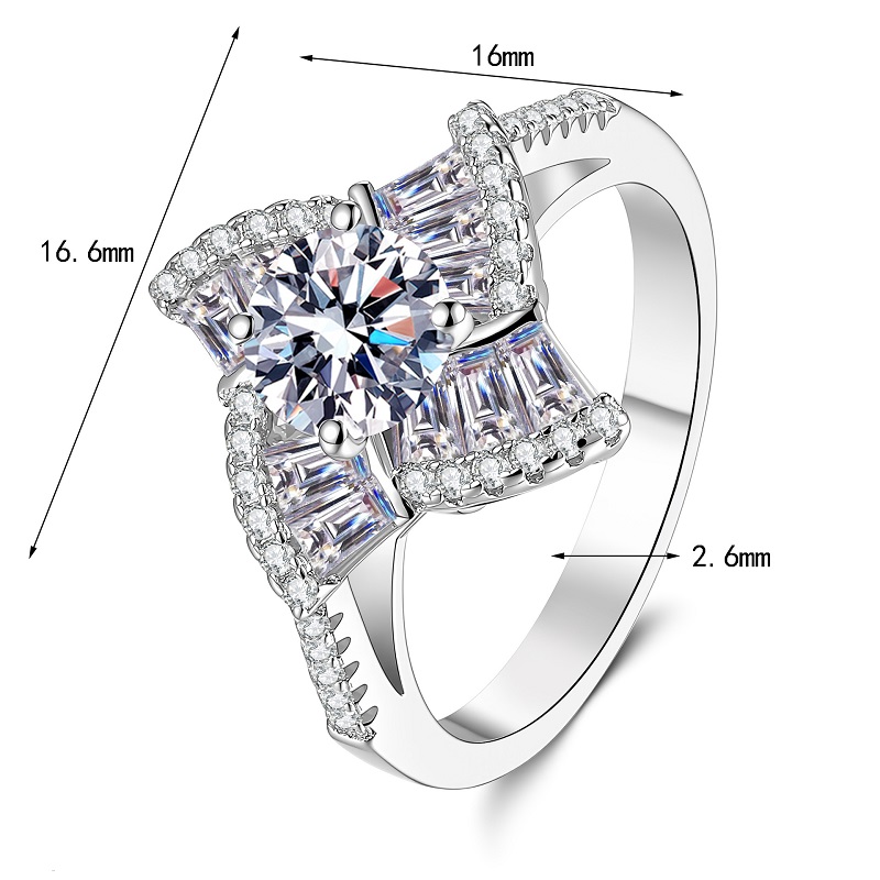Apaison Funkelnder 1 Karat D-F – Moissanite Engagement Ring 1 Carat Bewertung und Preis