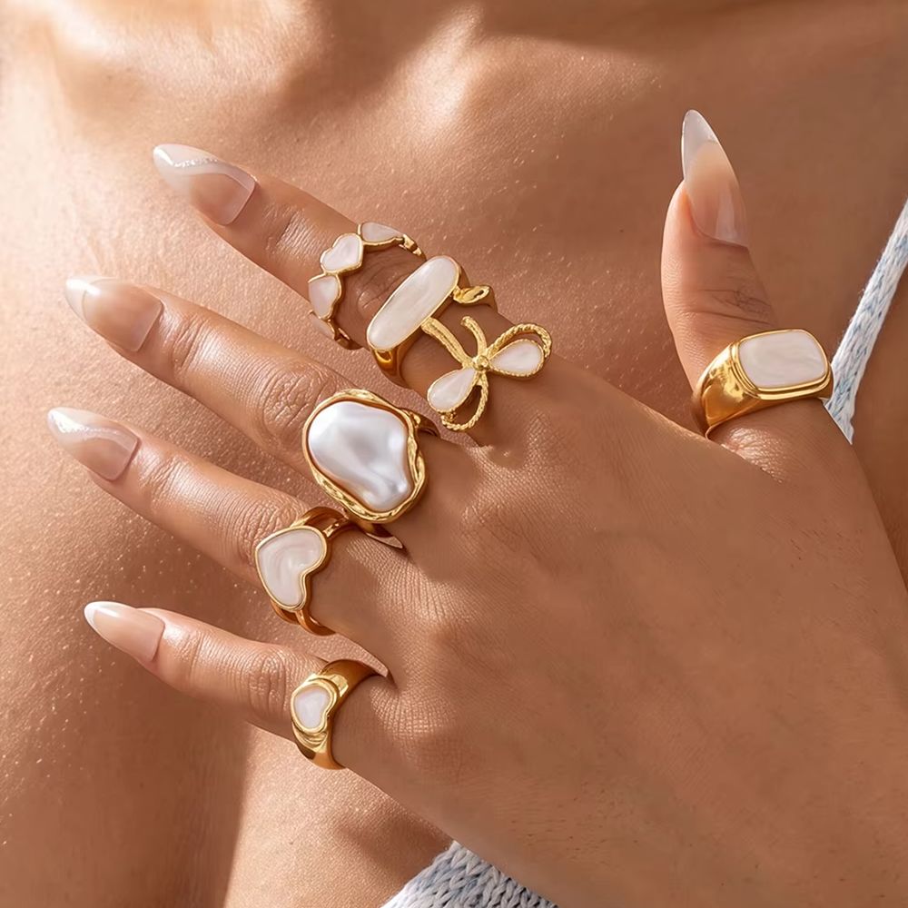 7-teiliges Set Boho-Perlen-Her – Vintage Punk Knuckle Rings Set Bewertung und Preis