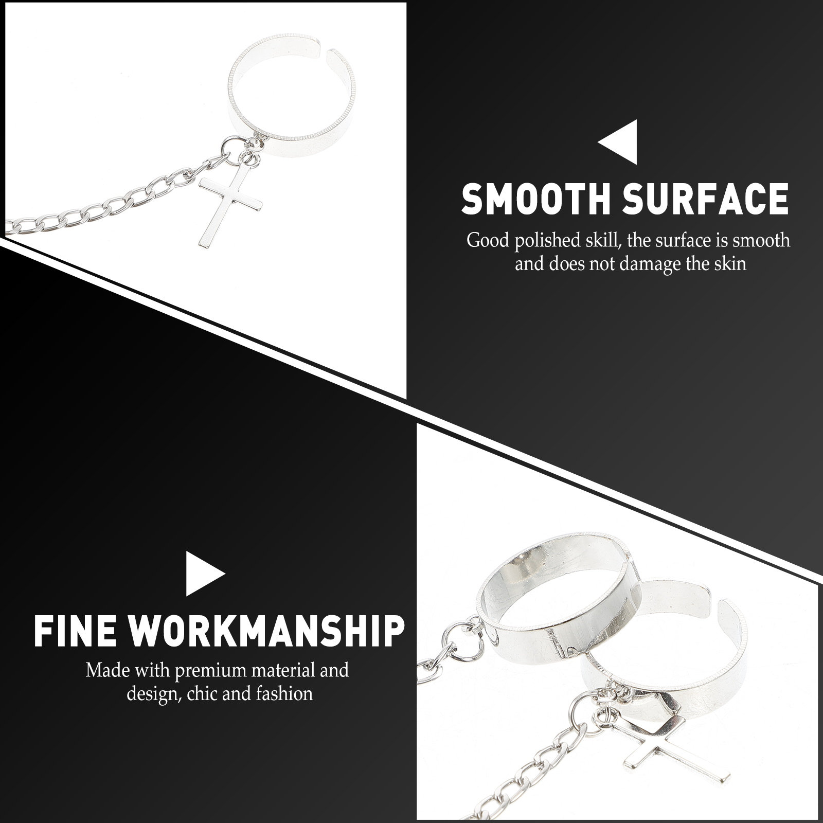 Knöchelring-Set Kreuzkette Vin – Vintage Punk Knuckle Rings Set Bewertung und Preis
