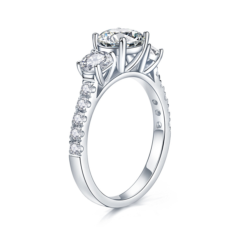 HTOTOH 3 Stein 1 Karat D Farbe – Moissanite Engagement Ring 1 Carat Bewertung und Preis