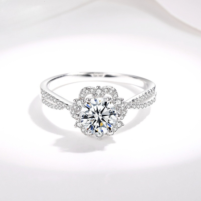 AETEEY S925 Silberner Moissani – Moissanite Engagement Ring 1 Carat Bewertung und Preis