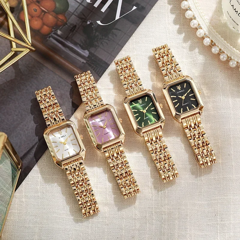 Damen Retro Quadratische Metal – Watch Accessories Bewertung und Preis