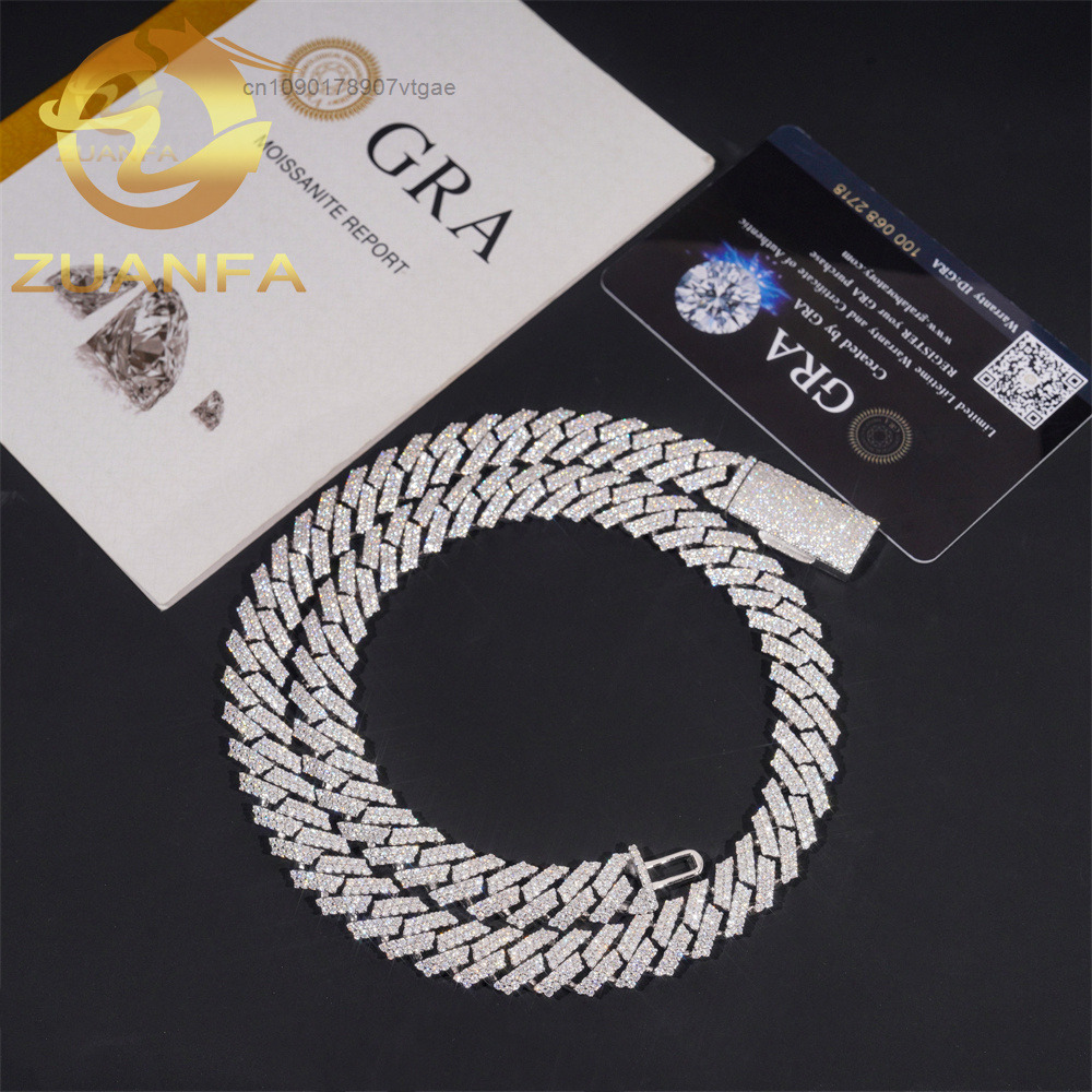 2Reihige 12mm Moissanit Hip-Ho – Cuban Link Chain 12Mm Bewertung und Preis